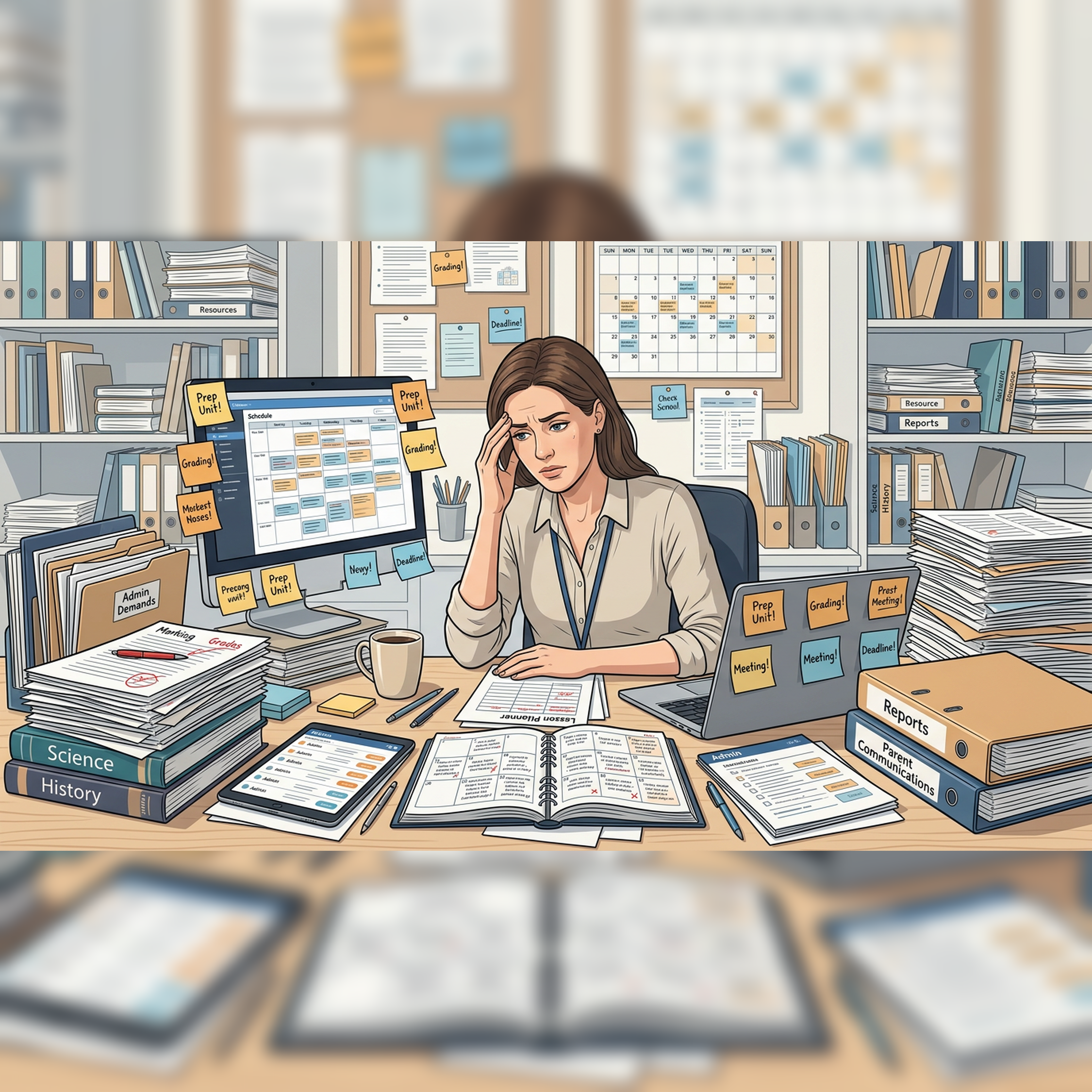 Teacher workload reduction dashboard on Akademi.