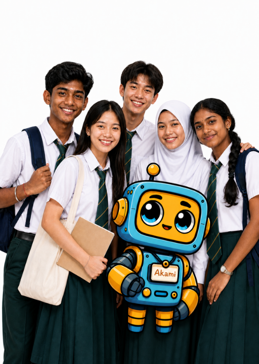 Student learning with guided support on Akademi