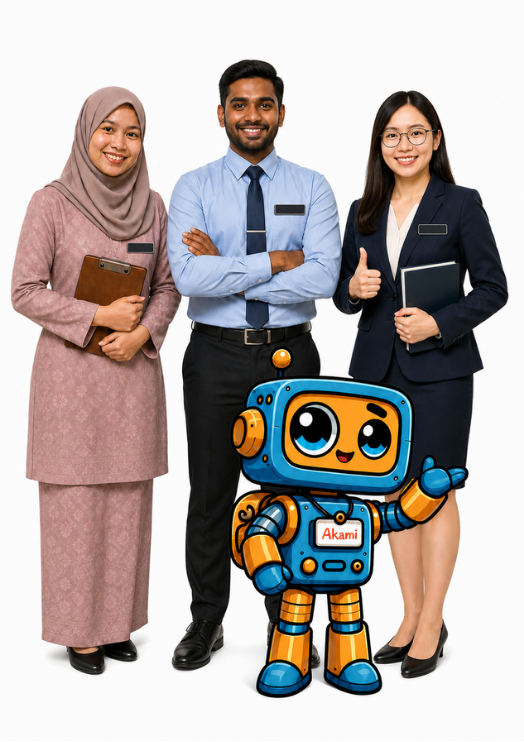 Teacher using Akademi to support students